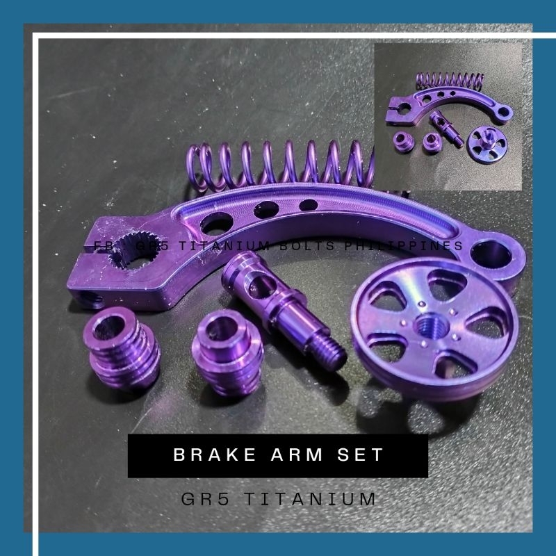 Gr5 Titanium BRAKE ARM SET | Shopee Philippines
