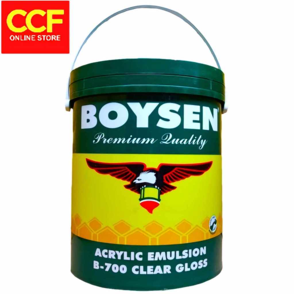 BOYSEN Clear Gloss Acrylic Emulsion B700 4 Liter / 1 Gallon | Shopee ...