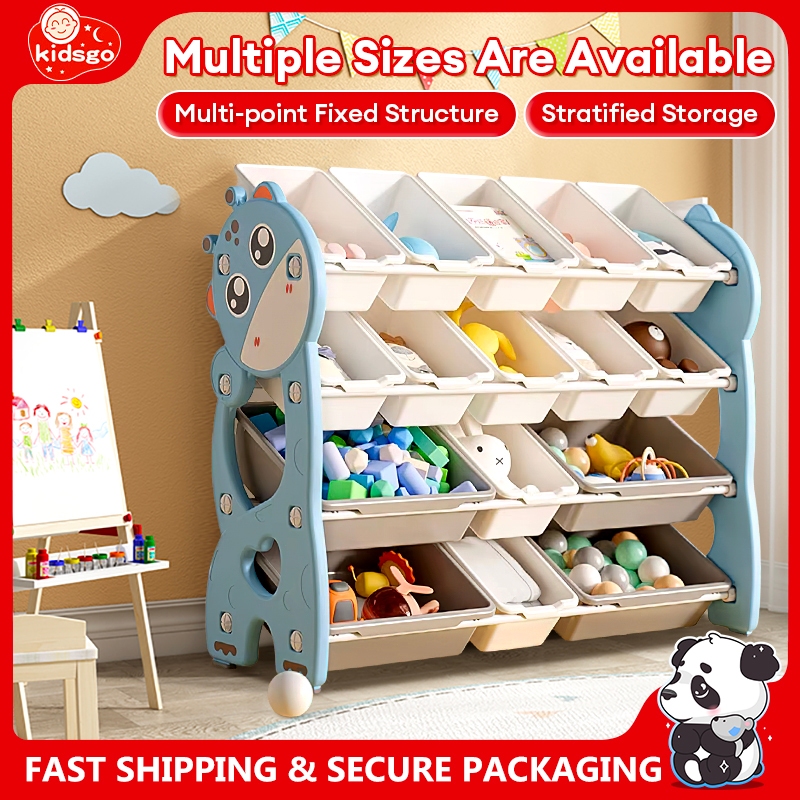 Toy Organizer Storage Rack Detachable Moving Rack Organizer for Baby ...