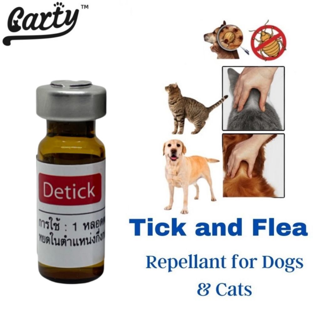 Detick & Detick Plus 1cc&2cc with Free Syringe Anti Tick and Flea Spot ...