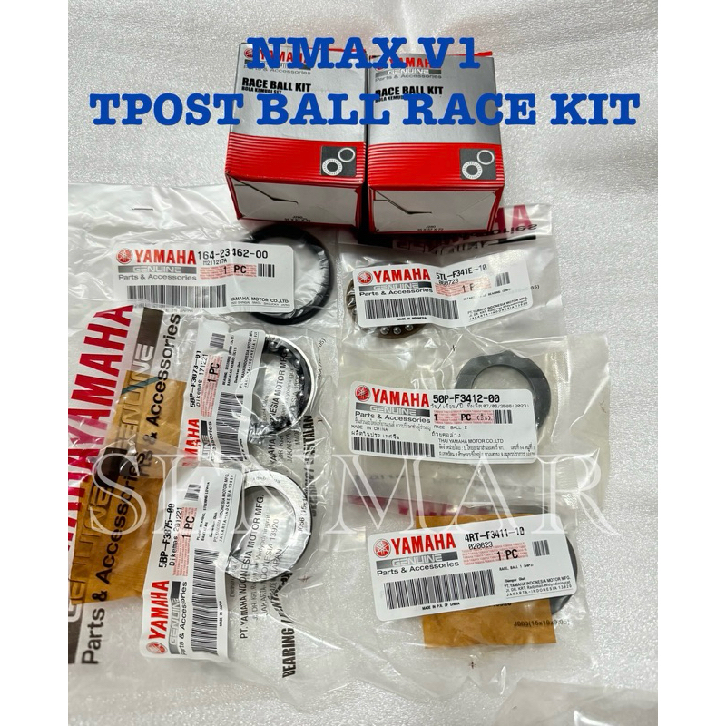 TPOST BALL RACE KIT NMAX V1 / MX I BEARING SET GENUINE STOCK YAMAHA ...