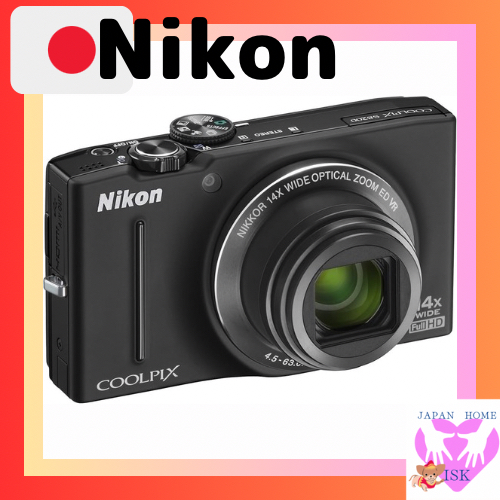 Nikon Digital Camera COOLPIX S8200 Noble Black S8200BK