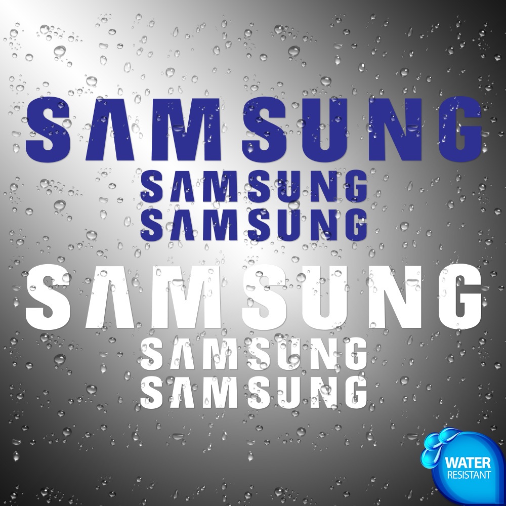 3X Samsung Sticker | 8 inches Water Restistant Decals | Cut-out ...