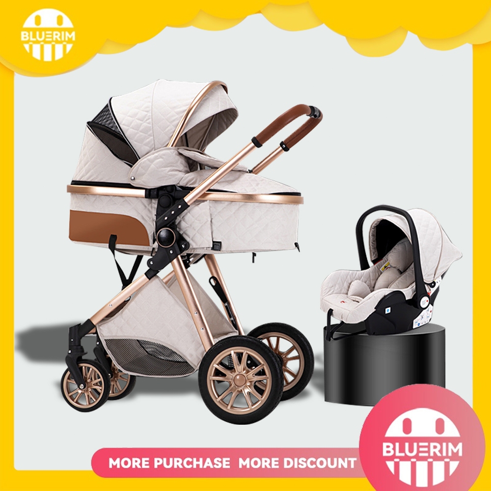 BLUERIM Baby Stroller in Stroller With Car Seat For Baby Lightweight  Foldable