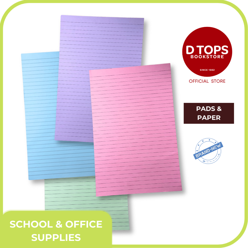 SIGNATURE COLOR RULED PAD Long 80 leaves Multicolor | Shopee Philippines