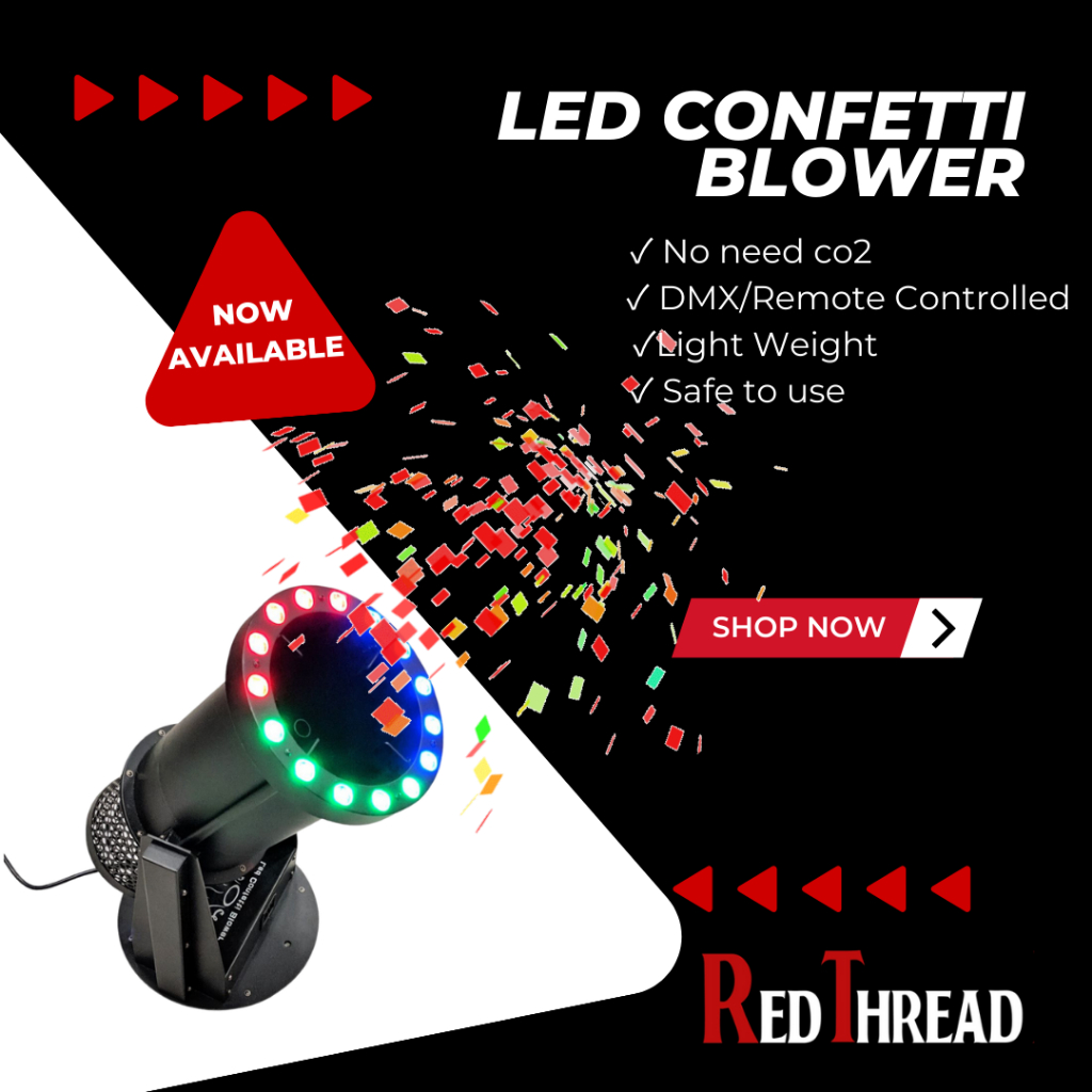 Confetti Blower Machine with LED | DMX & Remote Control Party Confetti ...
