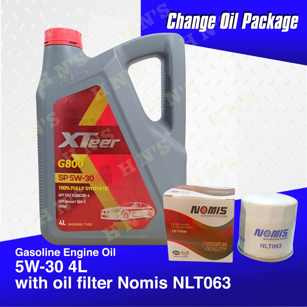 Hyundai XTeer Gasoline Ultra Protection 5W-30 Fully Synthetic Oil ...