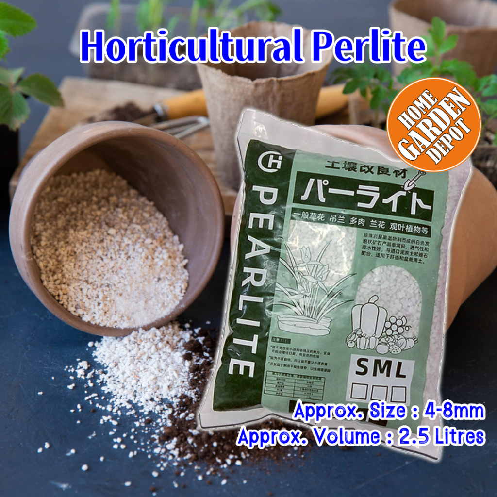 2.5L JAPAN Perlite for Horticulture, Aroids, Soil Mix, Plants, Reptiles ...
