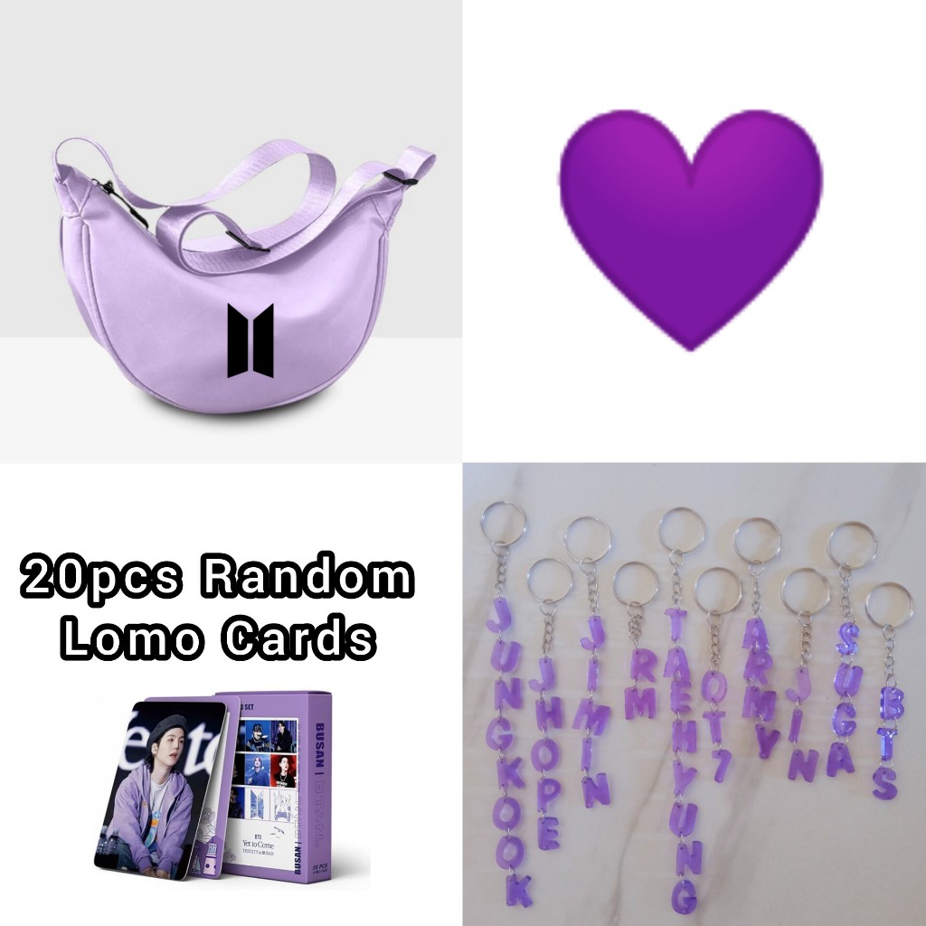 KPOP Group Logo Small Nylon Crossbody Dumpling Bag + 20PCS Lomo Cards ...