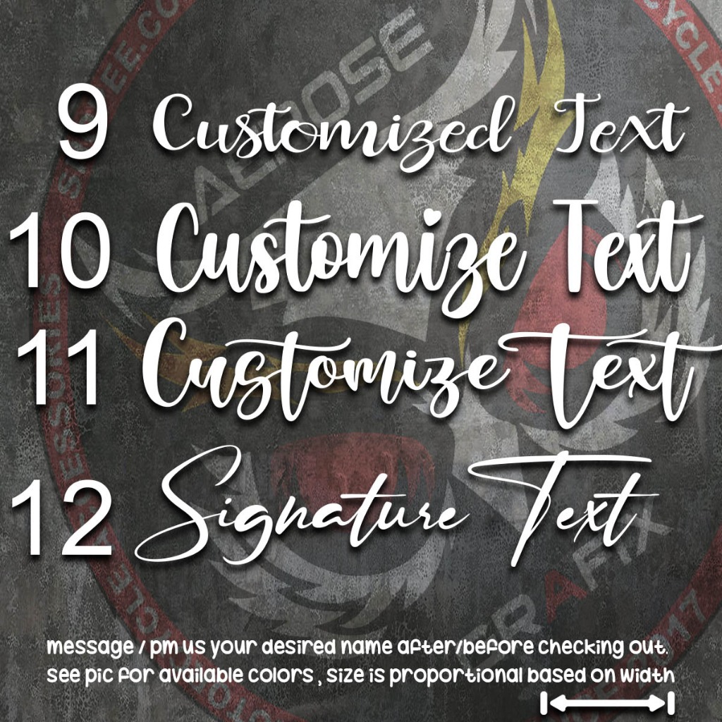Customize Signature Motorcycle Diecut Stickers | Shopee Philippines