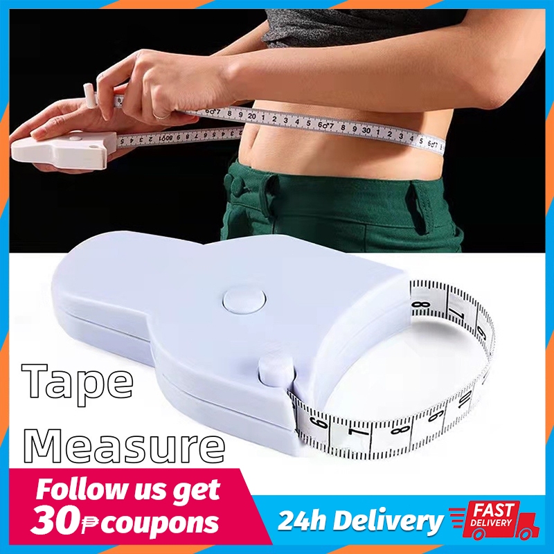1Pc Automatic Telescopic Tape Measure Body Waist Chest Arms Legs ...