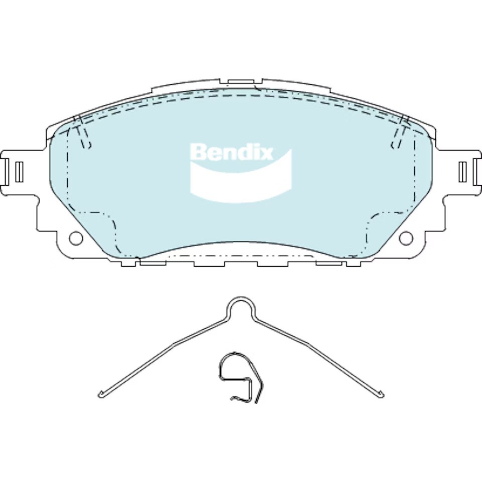 Bendix Prima Innova 2nd Gen DB2396 GCT PDB2396 ORG Front Brake Pads ...