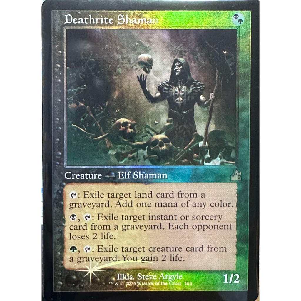 Magic: The Gathering | Deathrite Shaman (Retro Foil) | Ravnica ...