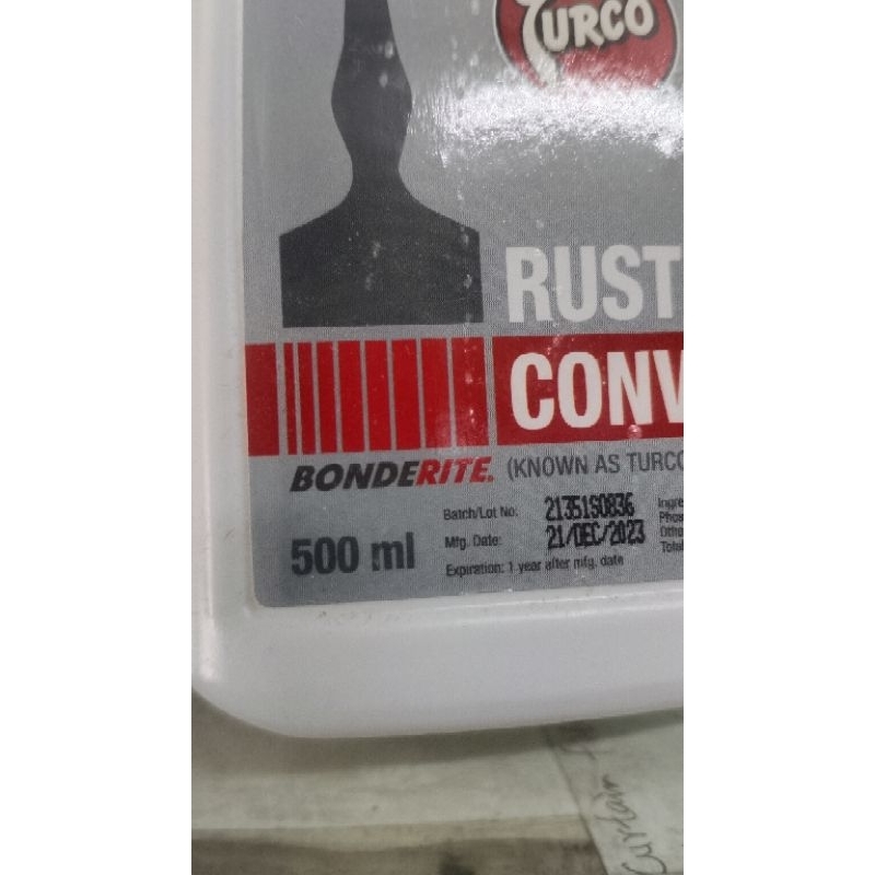 Turco Rust Converter - 500ml and 1Liter Options Available for Household ...