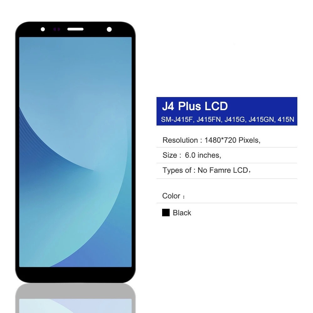 SAM J4 PLUS J415 J415F LCD WITH TOUCH SCREEN REPLACEMENT AVAILABLE FREE ...