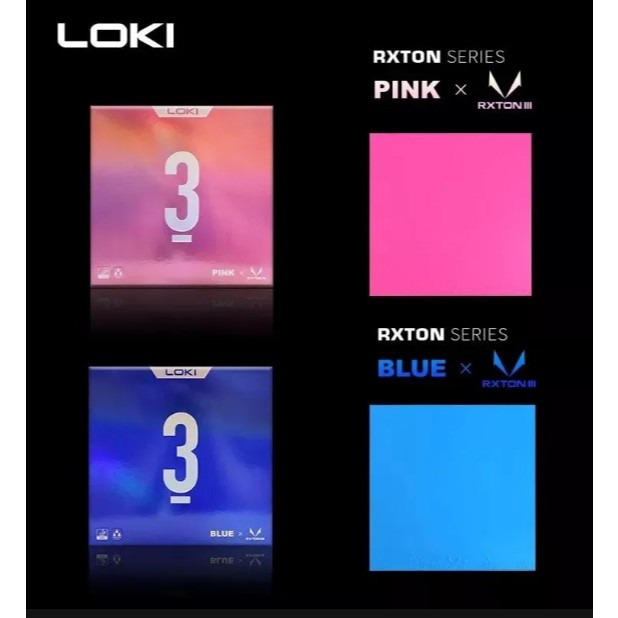 Loki Rxton3 Colored Blue Pink Rubber original Rxton III Max table ...