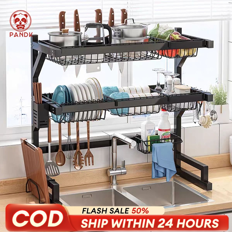 1/2 Layers Dish Rack Plate Organizer Kitchen Organizer Dish Drainer ...
