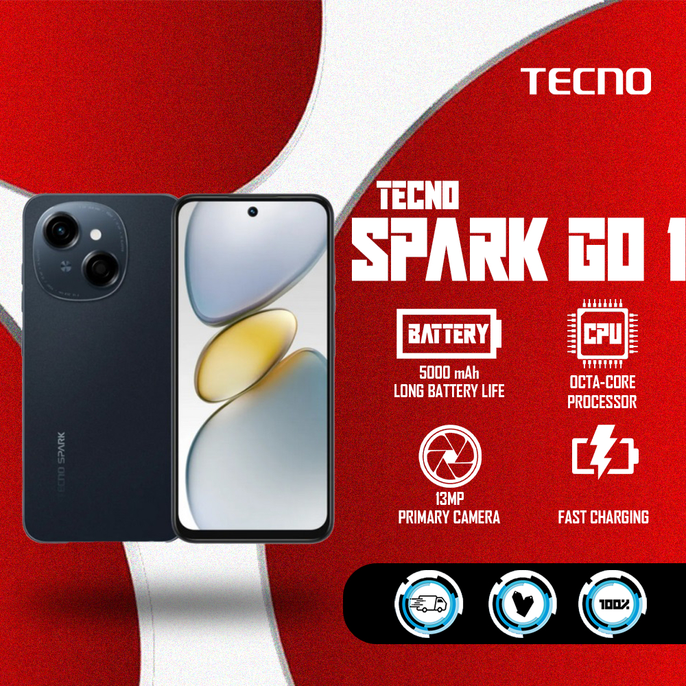 Tecno Spark Go 1S 3GB RAM 64GB ROM 6.67" Big Screen 5000 mAh