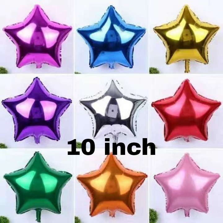 10 Inch Star Foil Balloon Birthday Party Wedding Anniversary Decoration ...