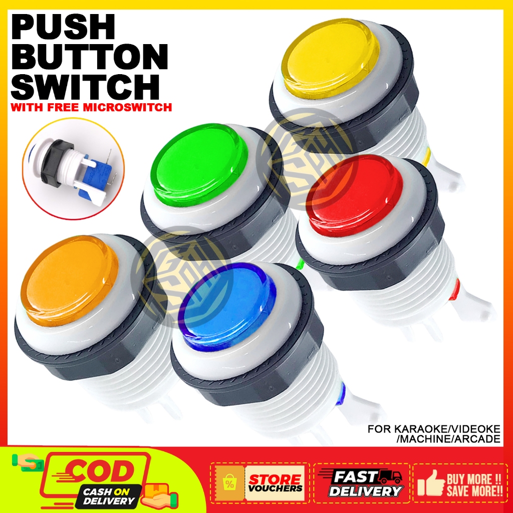 GARAGESALE01 Push Button Switch With Microswitch For Karaoke/Videoke ...