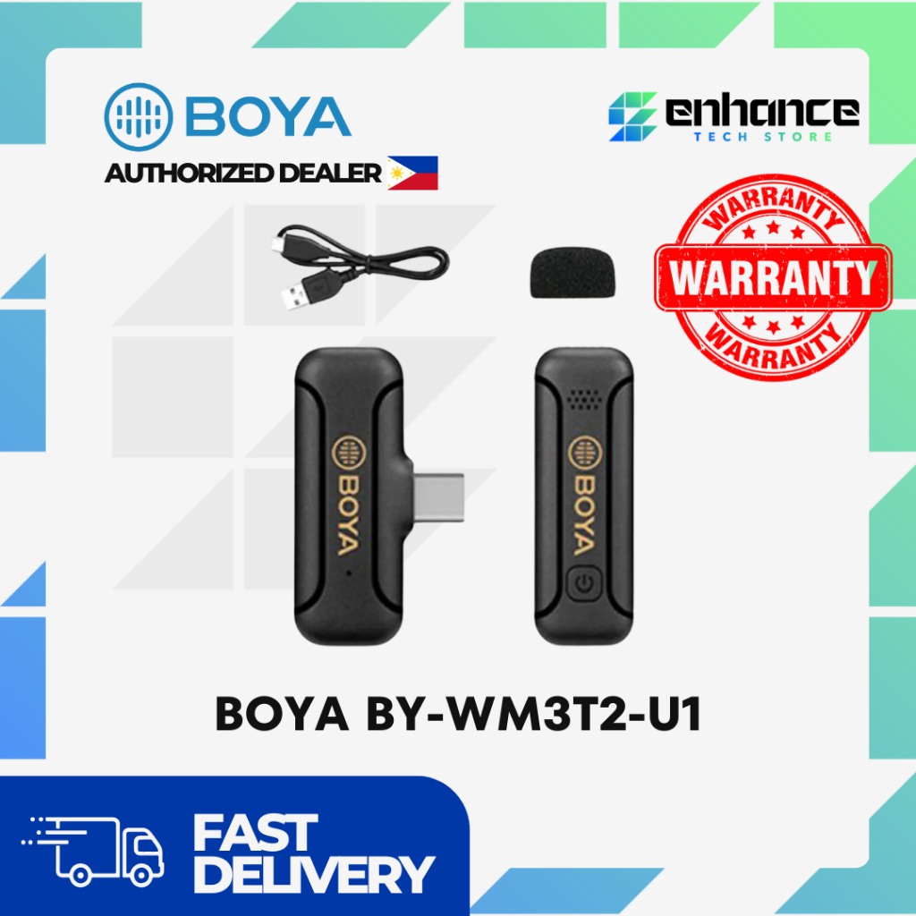 Boya BY-WM3T2 U1 Wireless Microphone System – Compact, High-Performance ...