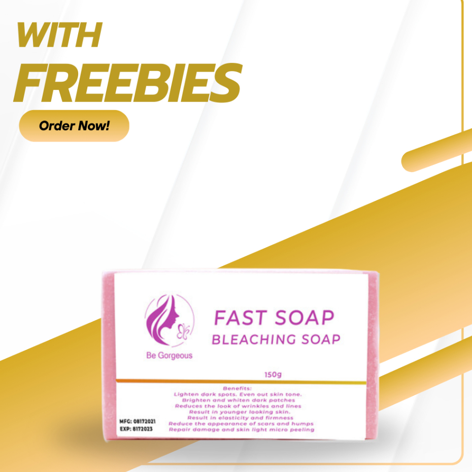 be gorgeous fast soap bleaching soap 150g - Whitens, Renew & Soften ...