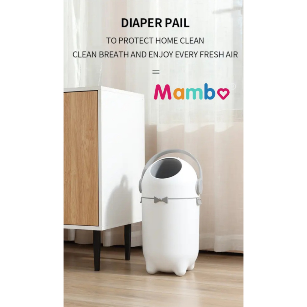 Kiddobaby Sealed Diaper Bin Diaper Pail Trash Bin Odorless Diaper Trash