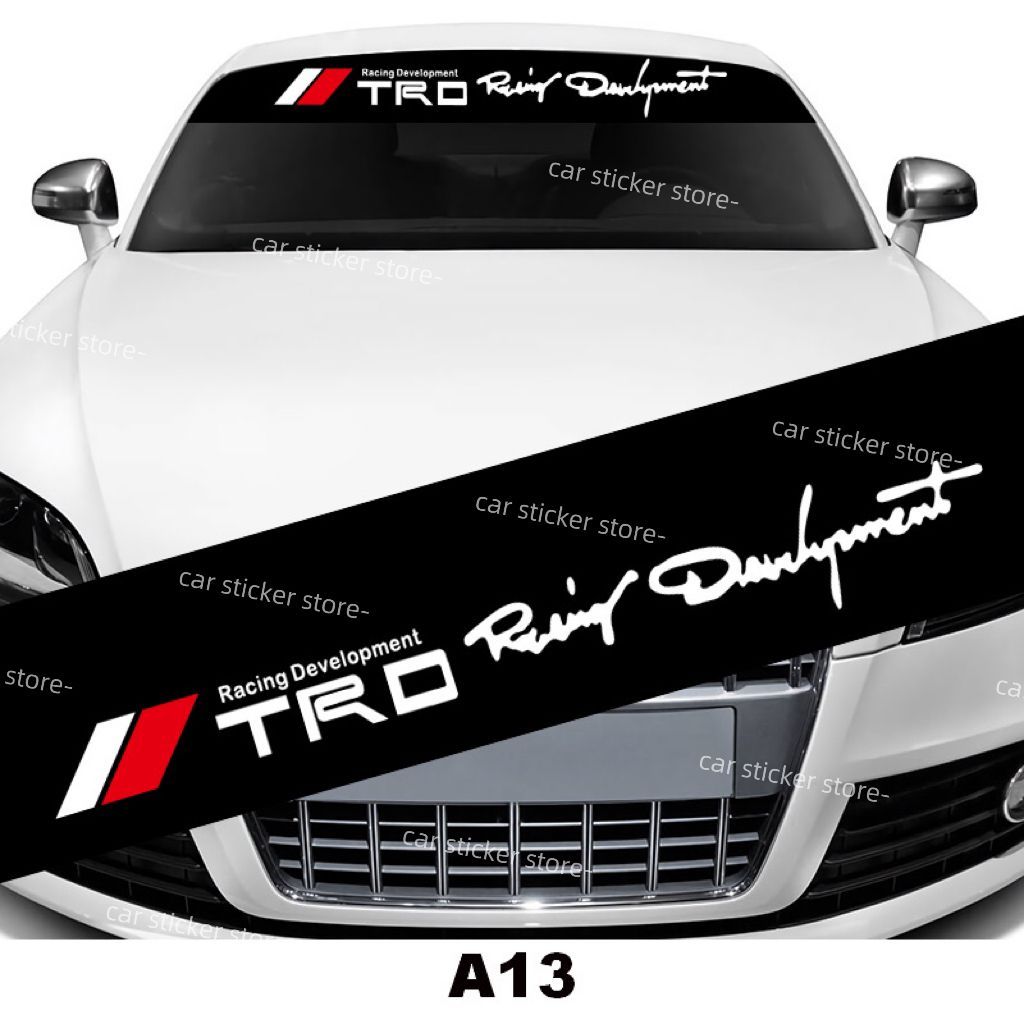 TOYOTA Car Sticker TRD Racing Auto Front Windshield （Free Tools ...