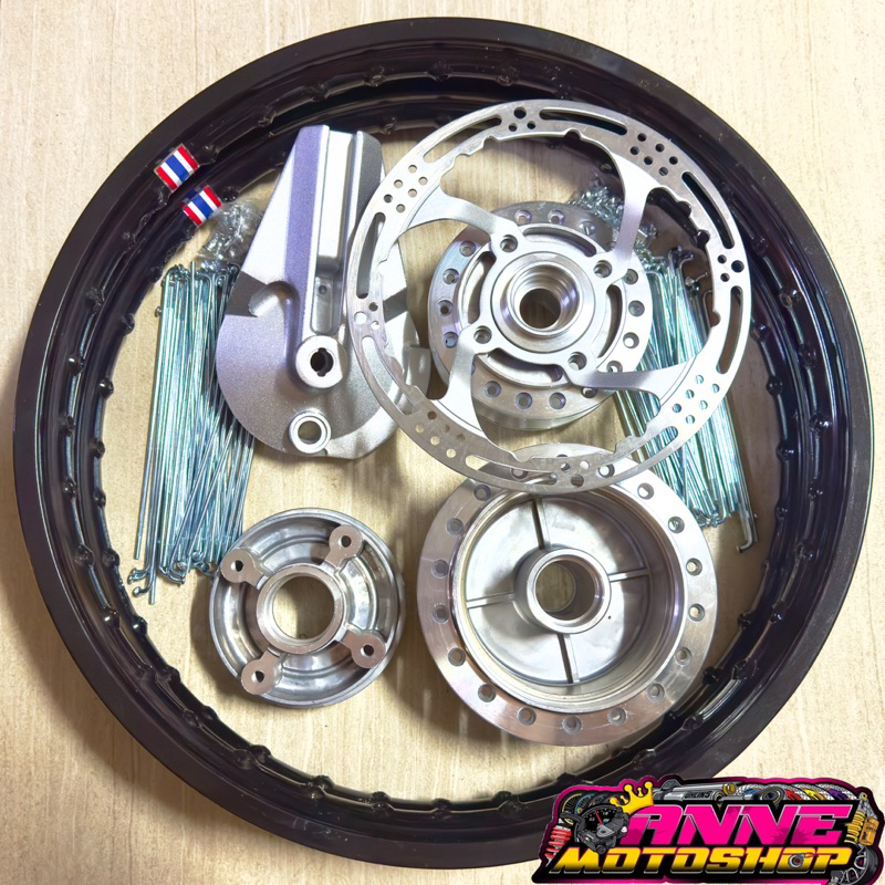 Rimset For Xrm,Wave,Rs125,Rusi wave,Pantra and others With Brake panel ...