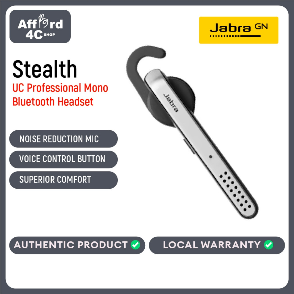 Jabra Stealth UC 5578-230-309 hotsell Bluetooth headset *NEW*