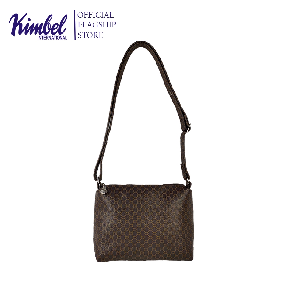 KIMBEL B21031 Sling bag Zip Closure Leatherette Shopee Philippines