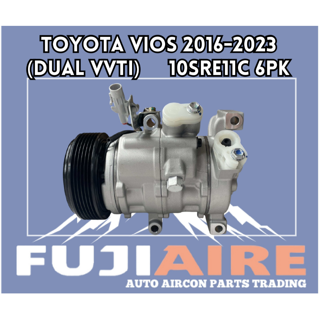 COMPRESSOR FOR TOYOTA VIOS 2016-2023 DUAL VVTI 6PK | Shopee Philippines