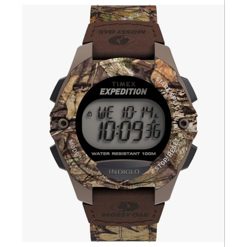 Timex Expedition Chrono Digital Watch 40mm Mossy Oak Break-Up Country ...