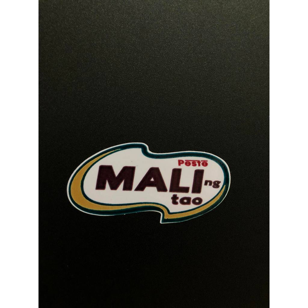 Peste Maling Tao 3 Inches pinoy spoof Glossy Sticker | Shopee Philippines