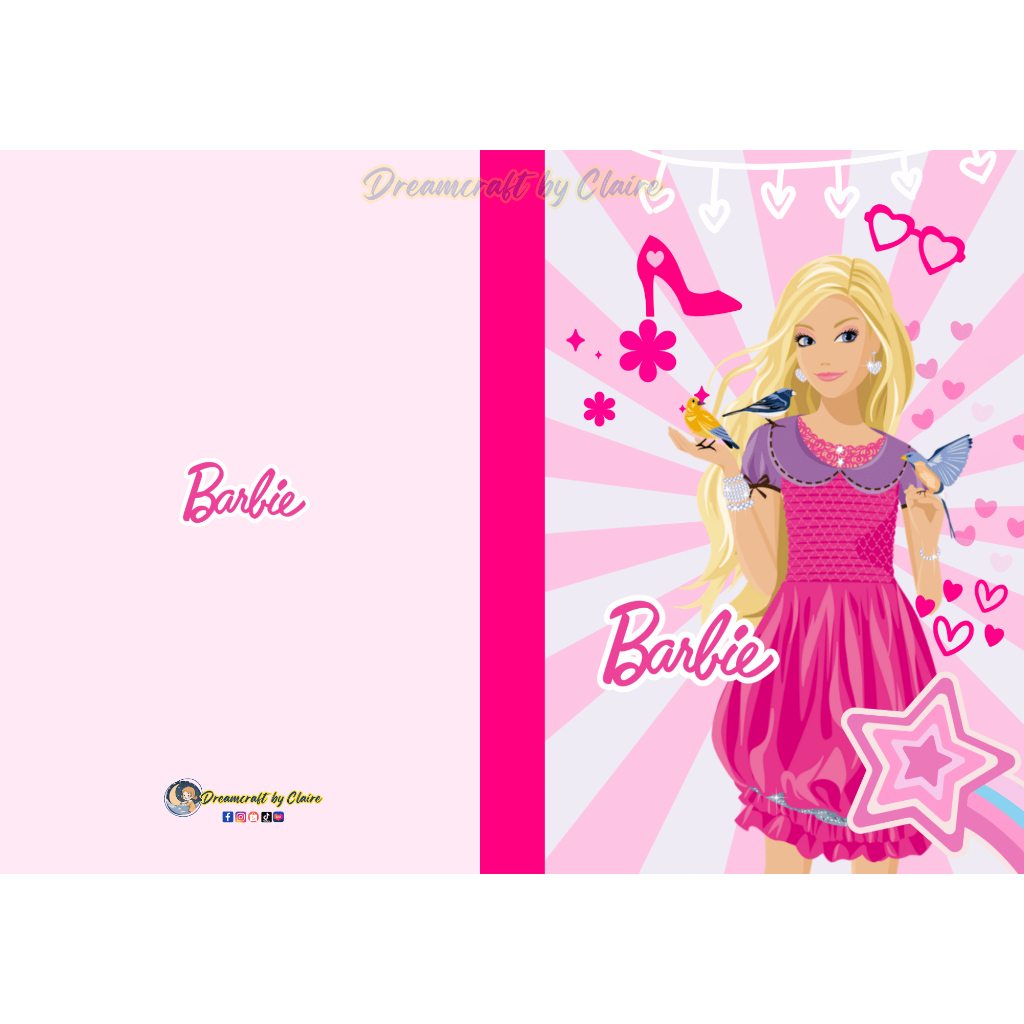 PREORDER BARBIE- Themed Notebooks for Kinder, Prep, Nursery, Grade1 ...