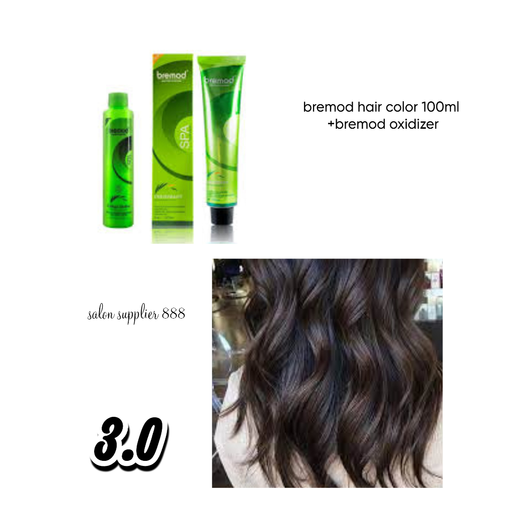 bremod hair color 100ml with small oxidizer (3.0) BR-R301+BR-R304 ...
