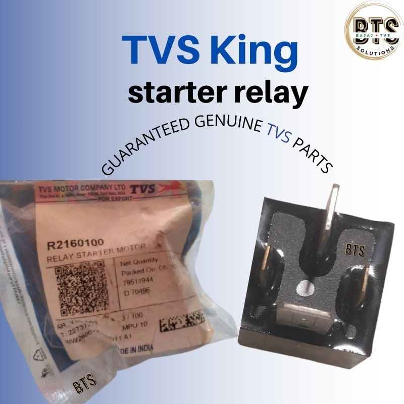 TVS King Relay Starter Motor Guaranteed Genuine Tuk Tuk 3-Wheelers ...