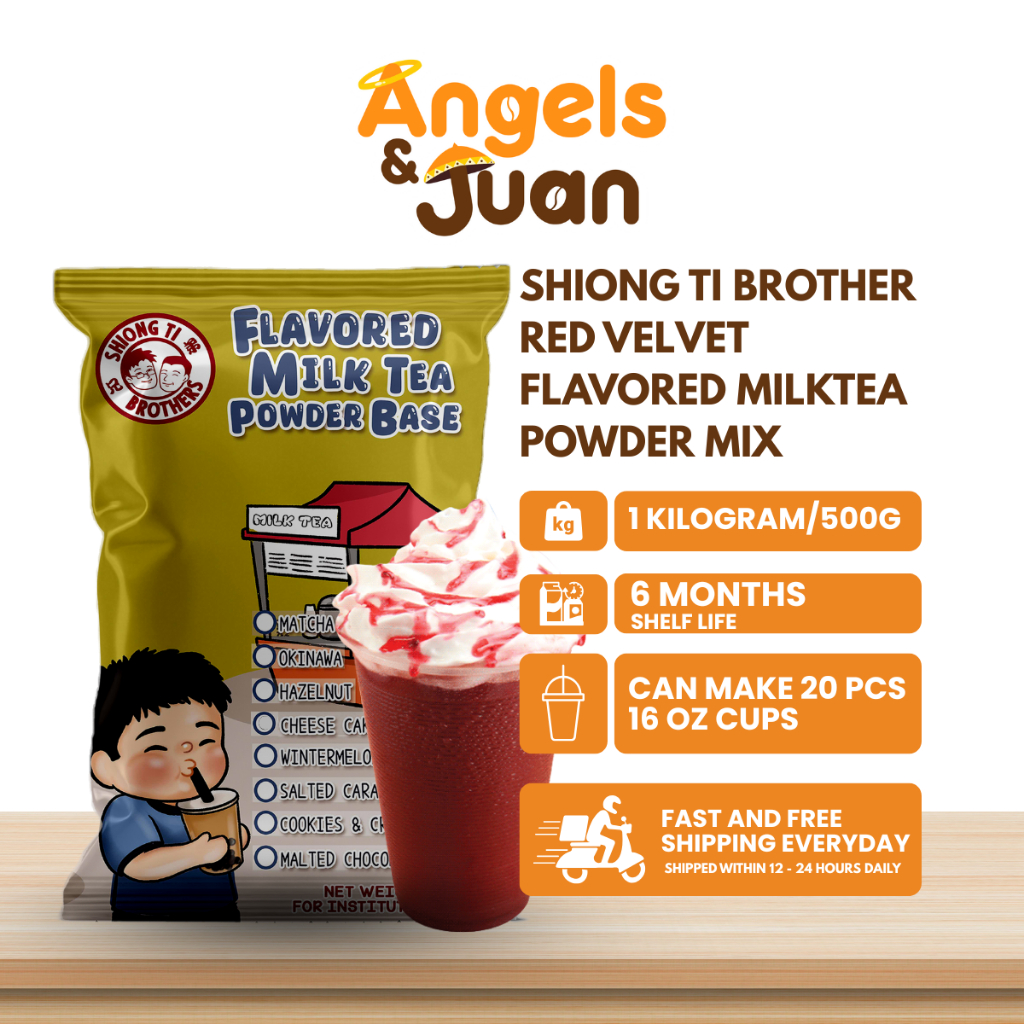 Shiong Ti Brother's Red Velvet Premium Flavored Milk Tea Powder Mix ...