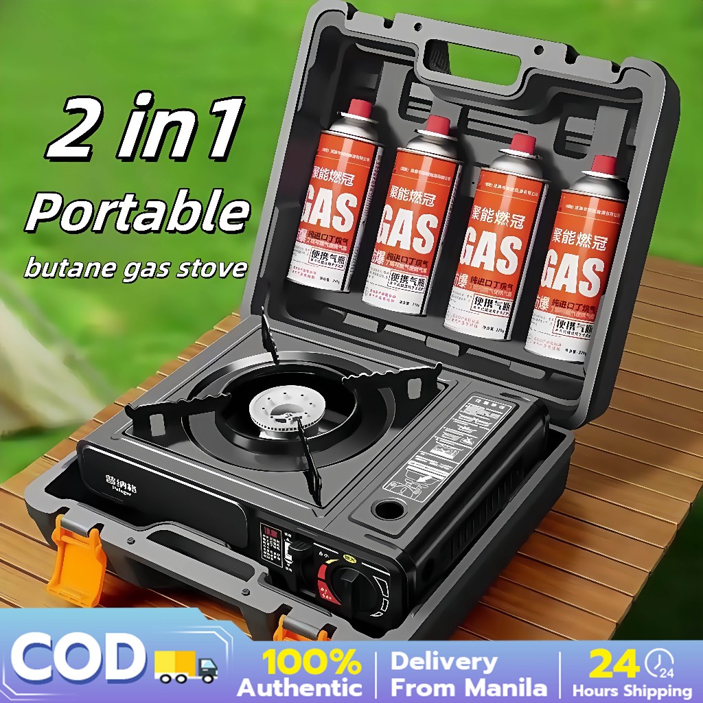 butane gas stove 2 in1 portable set outdoor Camping cookware butane gas ...