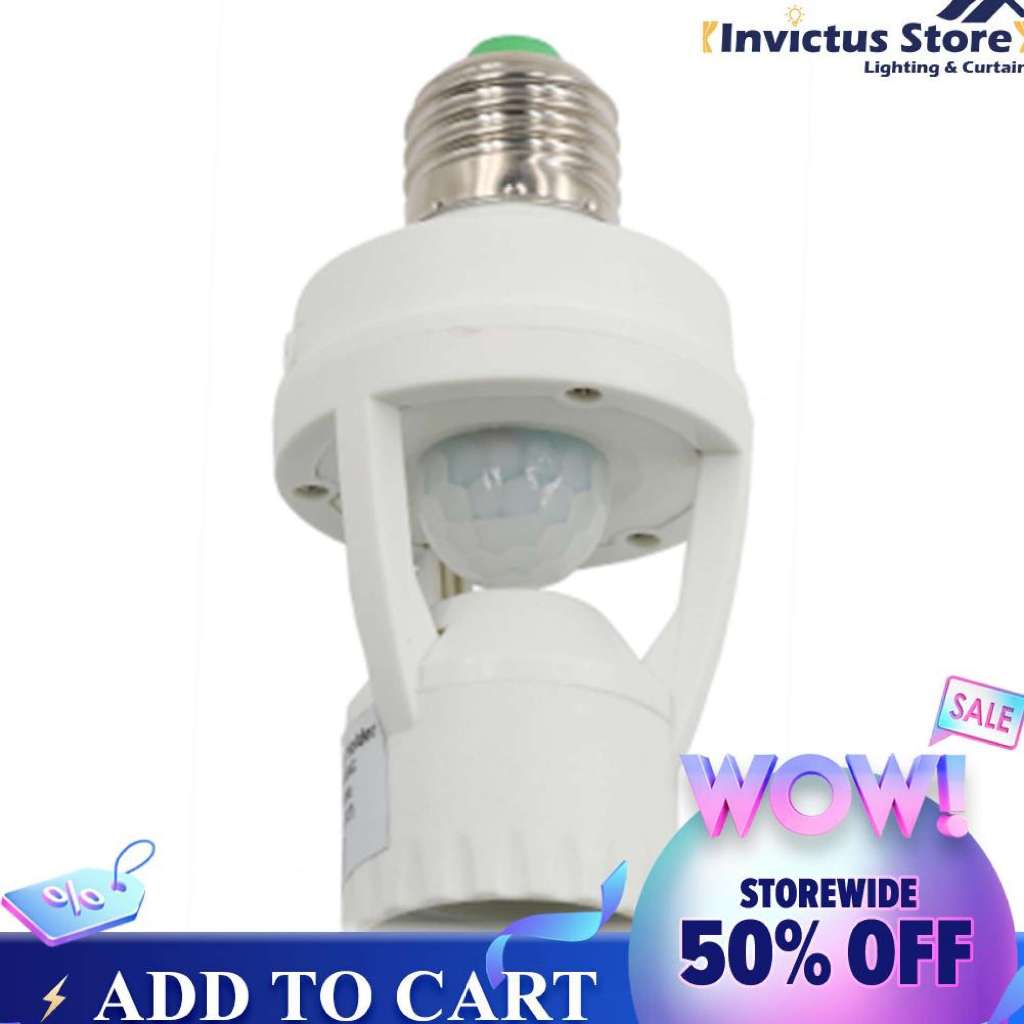 Automatic Human Body Infrared IR Sensor LED Bulb Light E27 Base PIR ...