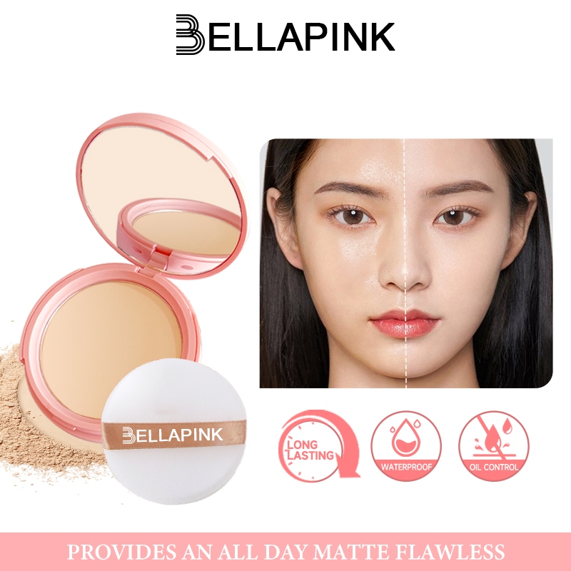 BELLAPINK Oil Control Face Powder Matte Waterproof Flawless Setting ...