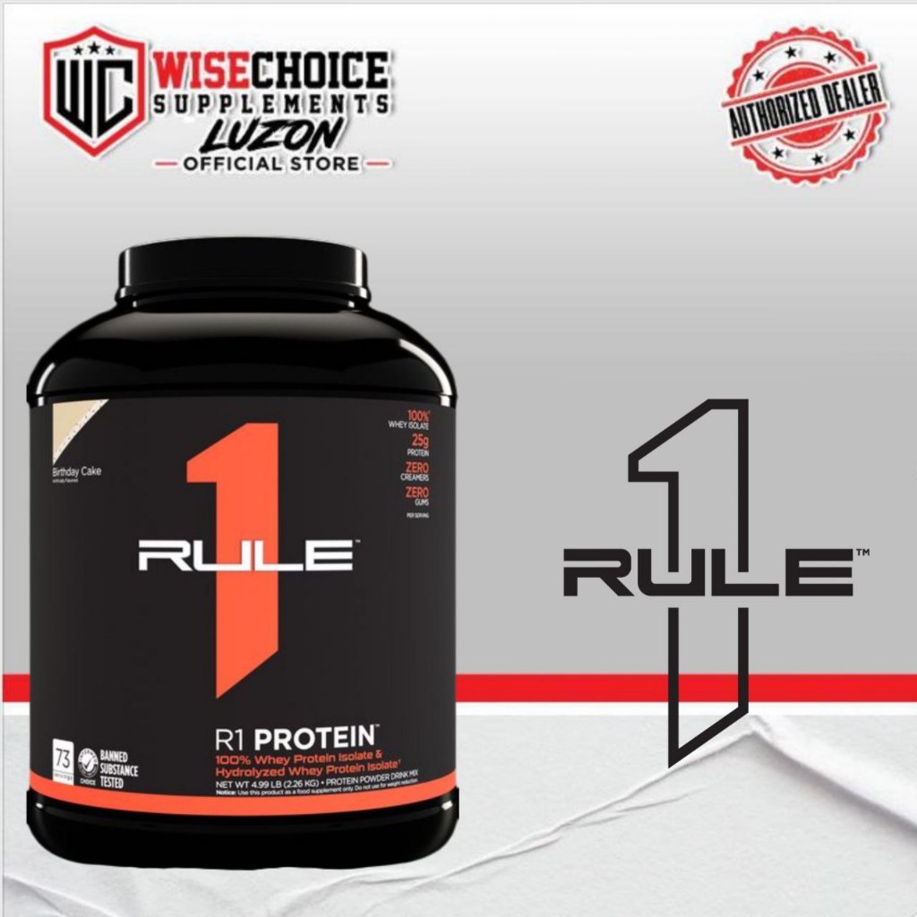 RULE 1 R1 Isolate Protein Powder : Pure Protein Excellence | Shopee ...