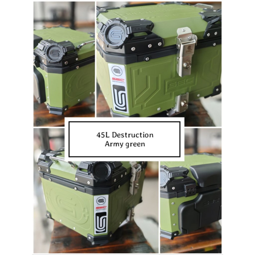 Original 45L sec Alloy Topbox With Free item | Shopee Philippines