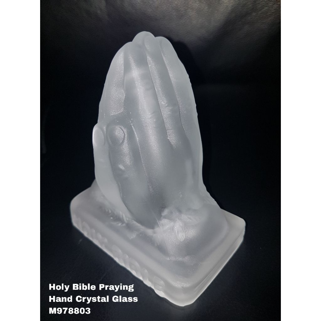 Holy Bible Praying Hand Crystal Glass | Shopee Philippines