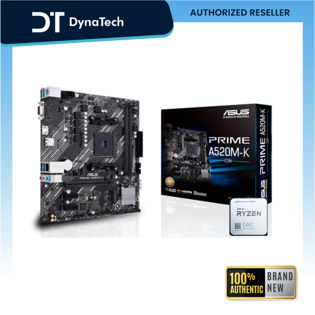 AMD Ryzen 5 5600GT 6-Core Processor MPK + ASUS PRIME A520M-K/CSM