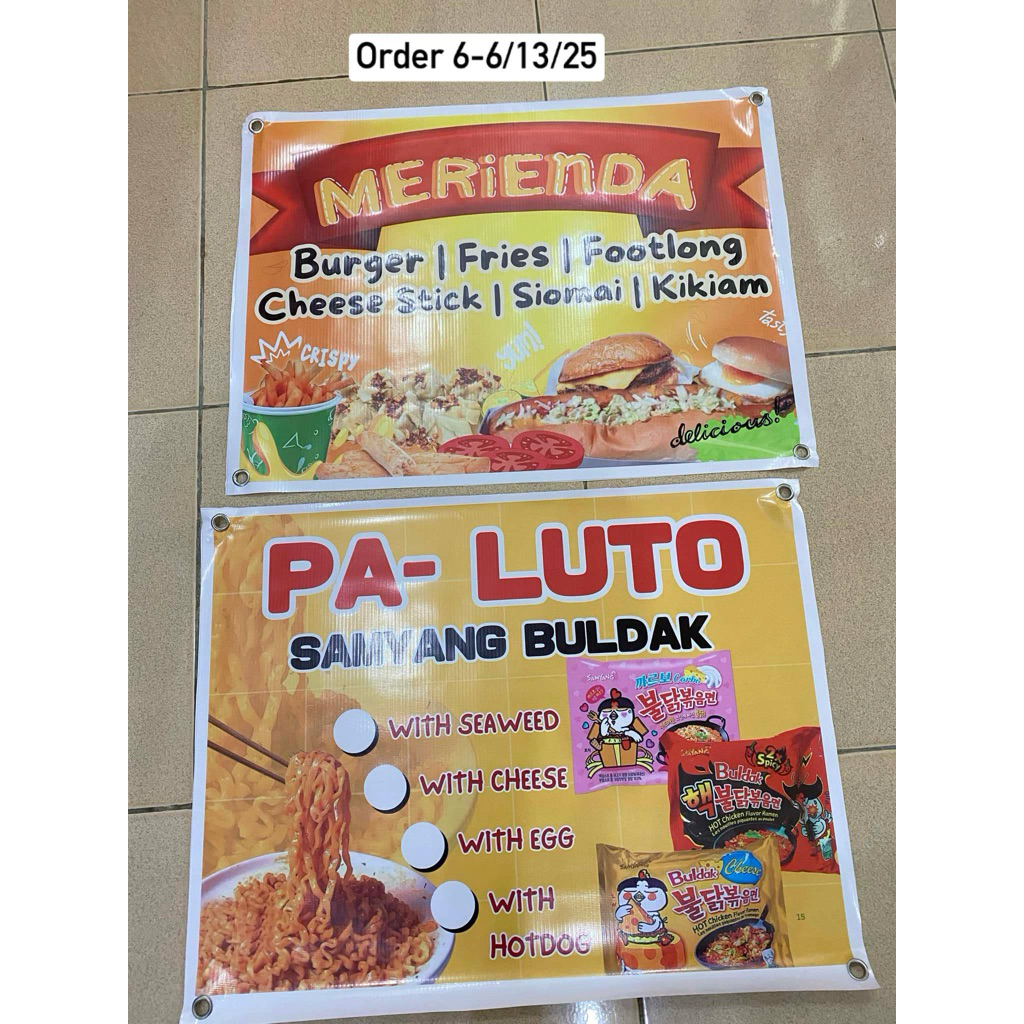 PRINTFAIRY READY MADE TARPAULIN AND LAMINATE SIGNAGE FOR KOREAN FOOD ...
