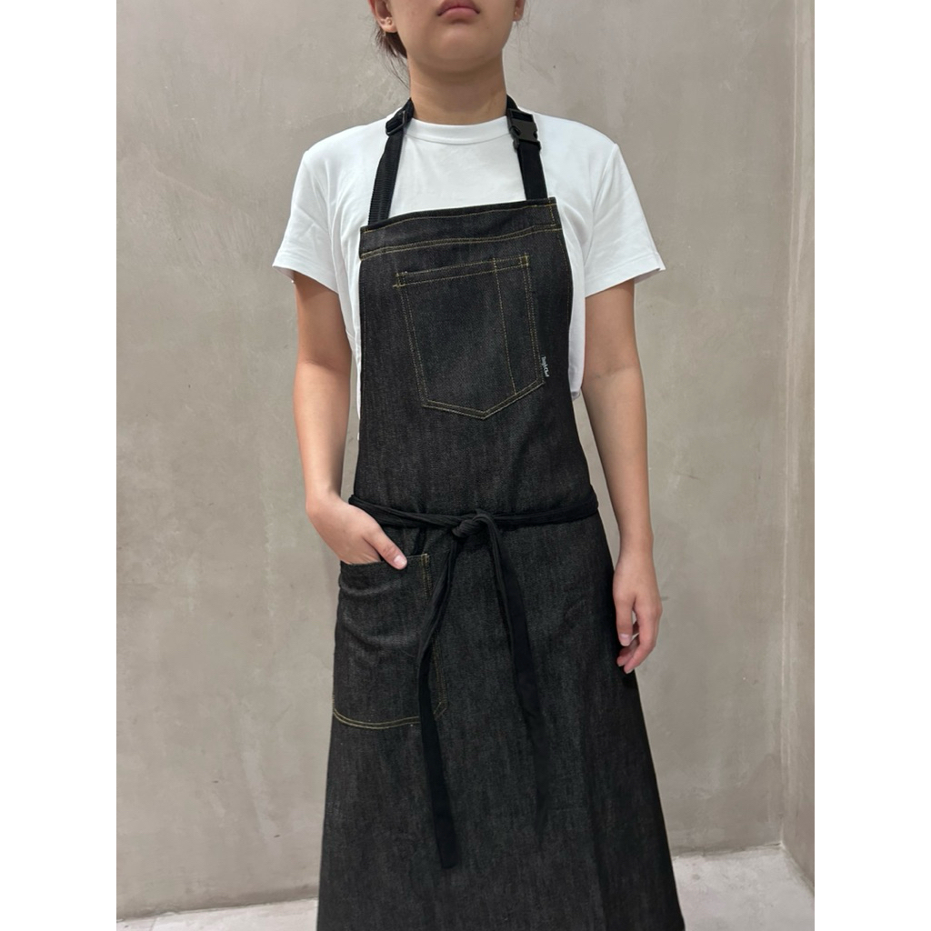 Tough Chef Black Denim Apron | Shopee Philippines
