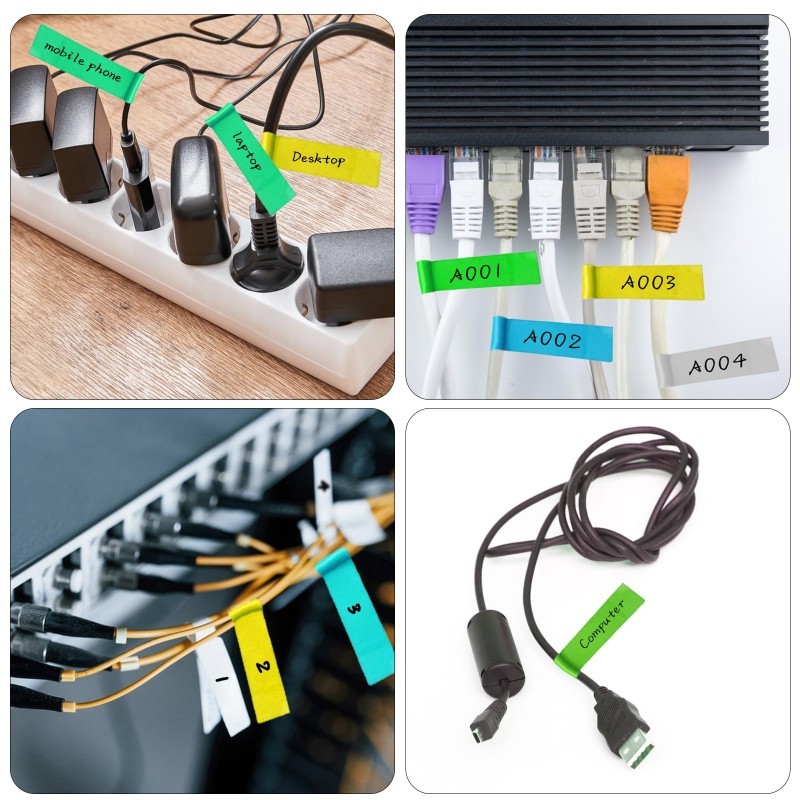 150pcs Cable Tags Paper Data Line Wire Tags Wire Stickers Cable Labels ...