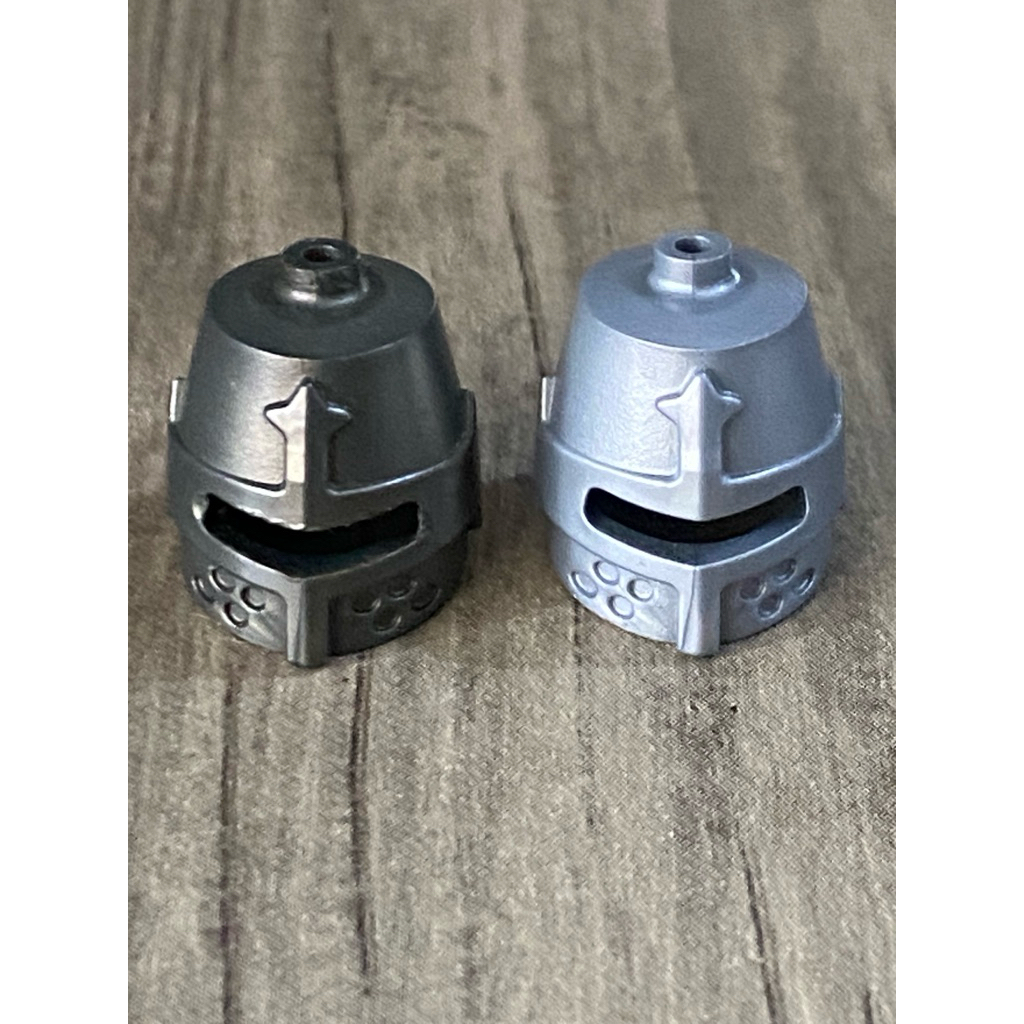 LEGO® Castle 5 x Knight Closed Helmet Pearl Dark Grey Minifigure Part 89520 Rare