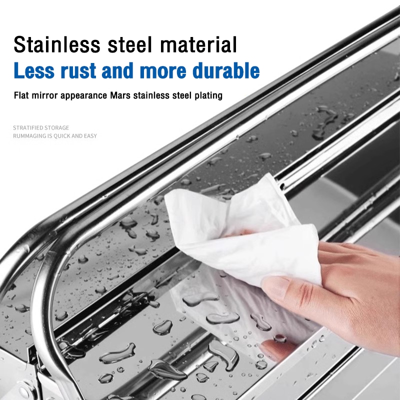 3-layers Stainless Steel Tool Box Heavy Duty Multi-Folding Box Heavy ...